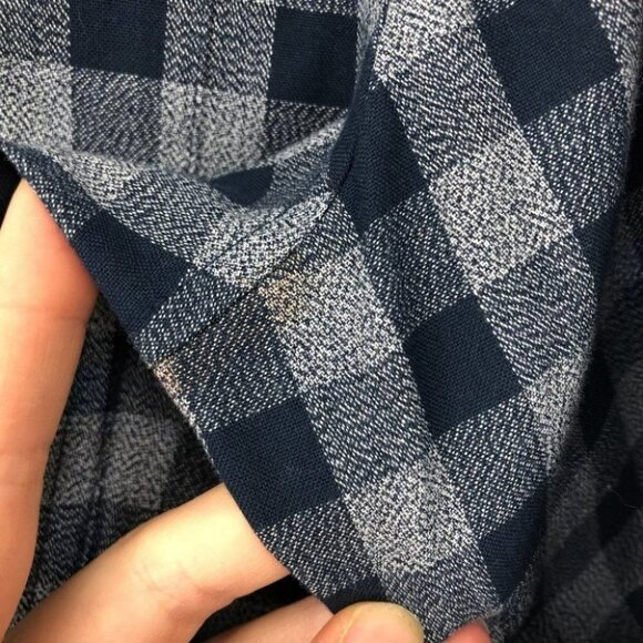 Original Penguin men’s blue checkered plaid button down shirt medium - Picture 11 of 13
